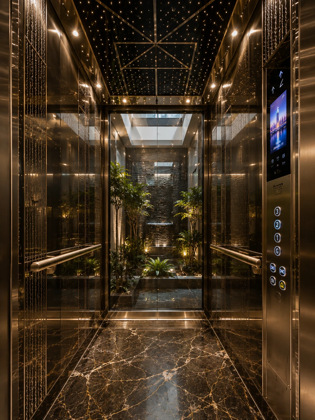 S.S. Auto Glass Door Lift view 2